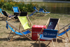 Lato 2019 - leżaki podczas Pikniku Krakowskiego